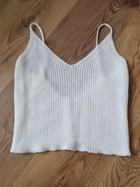 Crop top z pleteniny, 