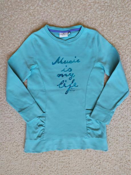 Predĺžené tričko/ mikina dlhý rukáv veľ. 116-122, tom tailor,116