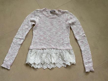 Svetrik s krajkou, lindex,134