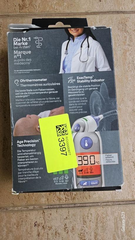 Detský ušný teplomer braun thermoscan 7, braun
