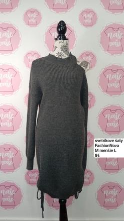 Svetríkove šaty m/l, m