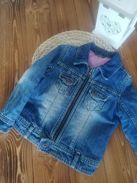 Zateplená riflová bunda h&m 110-116, h&m,116