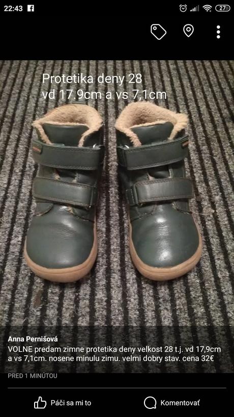 Protetika deny 28 zimne barefoot, protetika,28