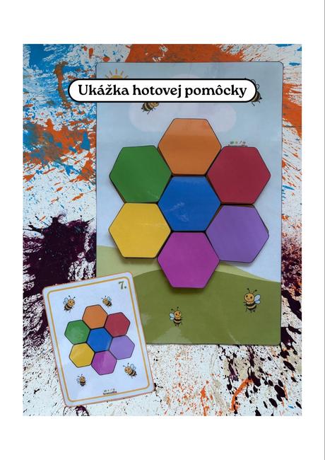 Včelí úľ plný farieb, didaktická hra, 