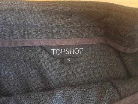 Super mini suknicka so skladanou castou, topshop,s