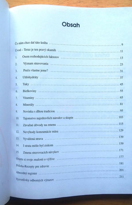 Vychutnaj život , kniha o zdravej výžive,
