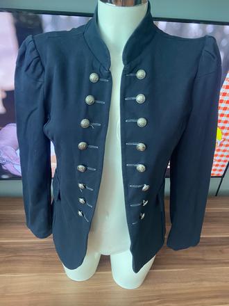 Sako s upletu tmavomodre, l