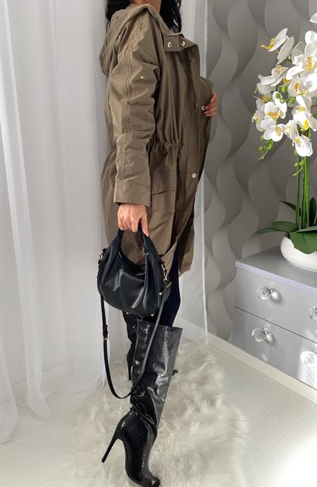 Calvin klein - olivová parka, calvin klein,m