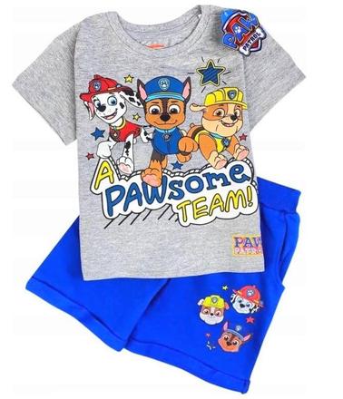 Komplet tričko a kraťasy paw patrol, 104 / 110 / 122 / 128