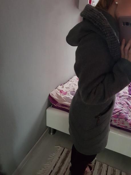 Damsky vlneny kabat zatepleny, s
