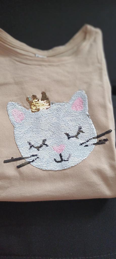 Krásne tričko s mačičkou meniacou, 128