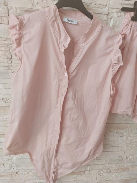 Šortky a bluzka baby pink,