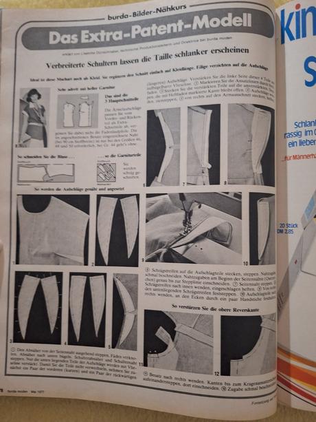 Zväzok retro burdy 1977 (1. polrok, čísla 1-6), 