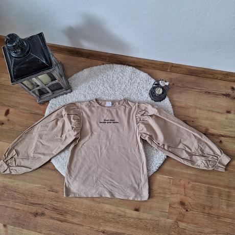 Nádherný topík s puf rukávmi, zara,164