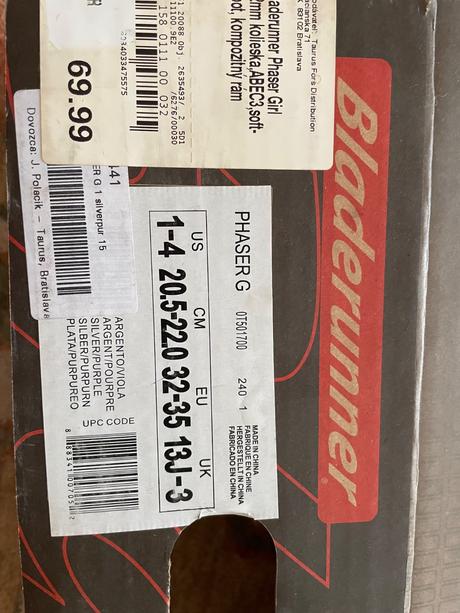 Kolieskové korcule, bladerunner,32