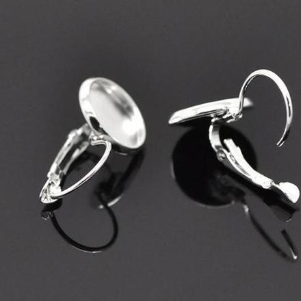 Náušnicové lôžko 27x14 mm - cena za pár,