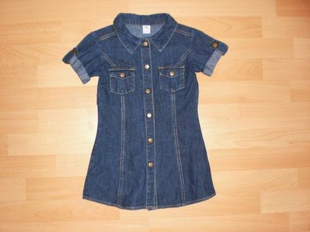 Riflové šatičky - tunika, 104