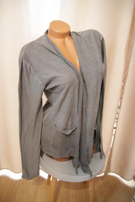 Šedý kardigan, l, l