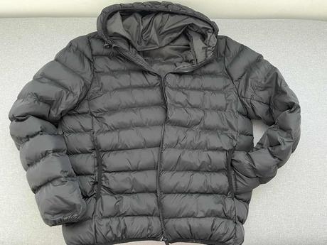 Pánska prešívaná čierna bunda, fishbone,xl