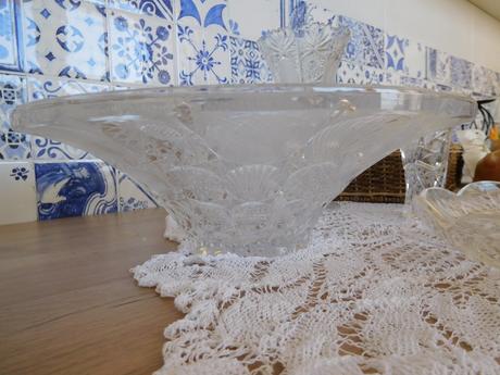 Brúsené sklo, misa váza vázička, 