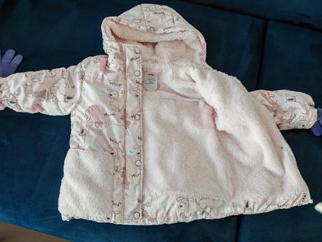 Zimná bundička vyteplena kožušinkou 104, sinsay,104