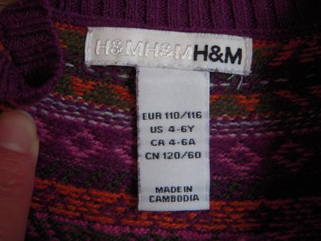 Úpletové šaty, h&m,110