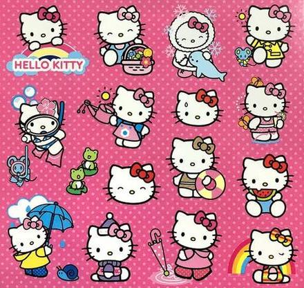 Samolepky hello kitty, 