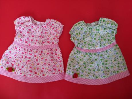 Šaty pre bábiku baby rose 2 ks, 