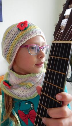 Čiapka a nákrčník 8-10 rokov, 134