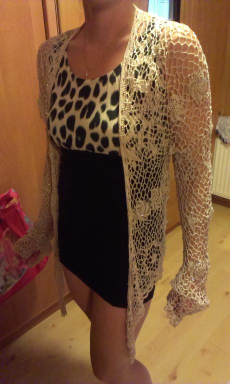 Zlaty prehoz sietovany, marks & spencer,m