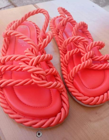 Koralové sandále h&m, h&m,38