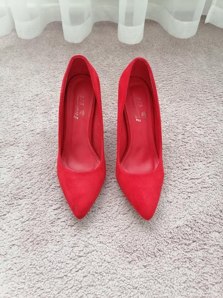 Damske červené lodičky, 37