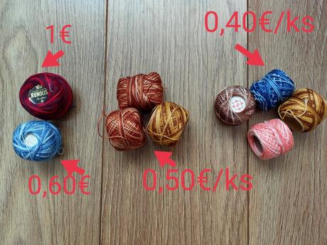 Bavlnky na vyšivanie, 