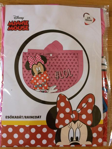 Dievčenské pončo/pršiplášť minnie mouse., disney,116