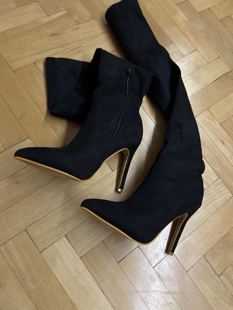 Semisove cizmy nad kolena, 38