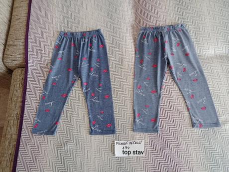 Dievčenské 3/4 legíny veľ.134, 134