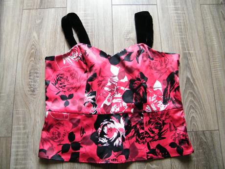 Korzetový top, papaya,48