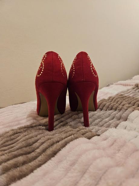 Červené lodičky deichmann, graceland,38