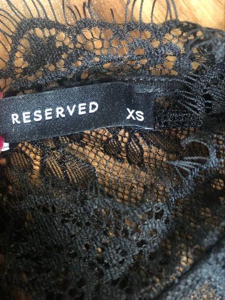 Reserved - nový top s čipkou a rozšírenými rukávmi, reserved,xs