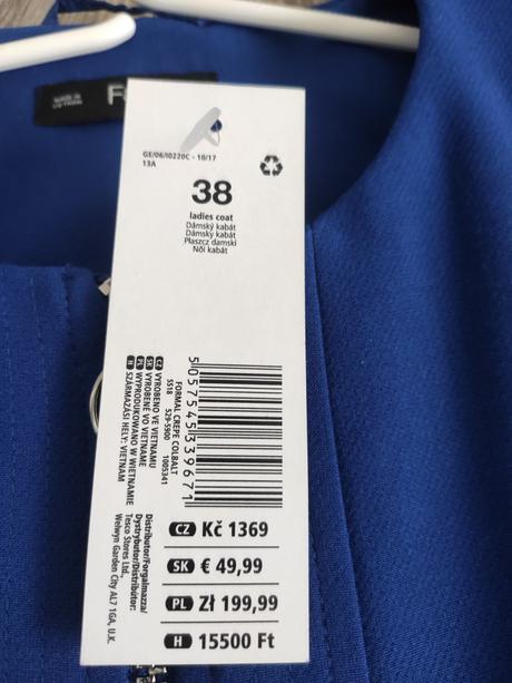 Kabát 38, f&f,38 / m