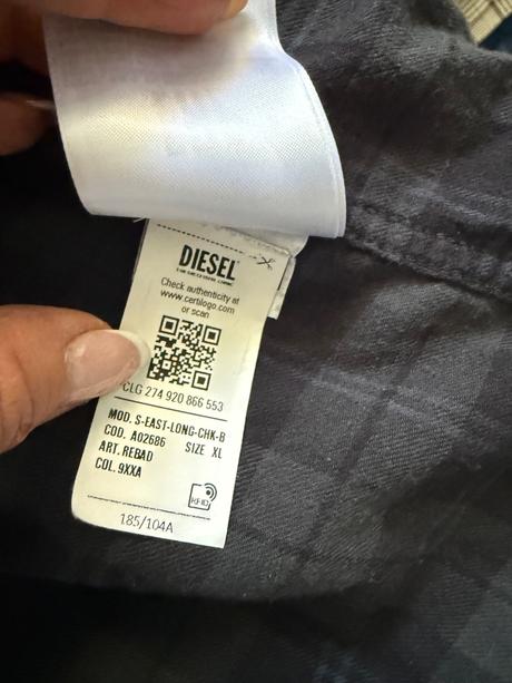 Diesel pánska košeľa xl, diesel,xl