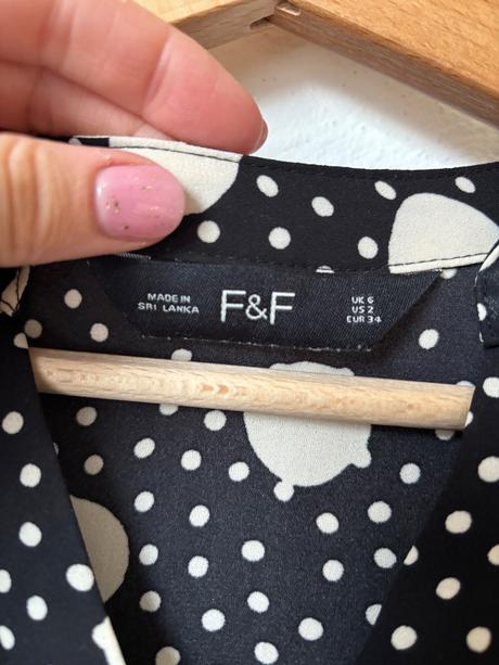 F&f bodkovane letne saty, f&f,xs