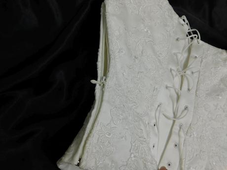 Luxusne nadherne svadobne saty(komplet), 38