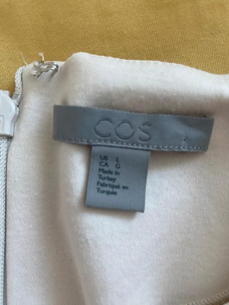 Krémové šaty značky cos, cos,40