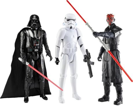 Súprava 3ks figúrok 30cm star wars darth maul vade,