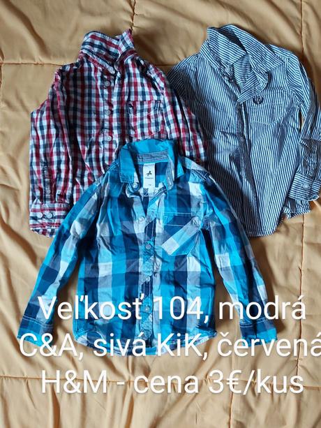 Oblečenie veľkosť 104, 104–116