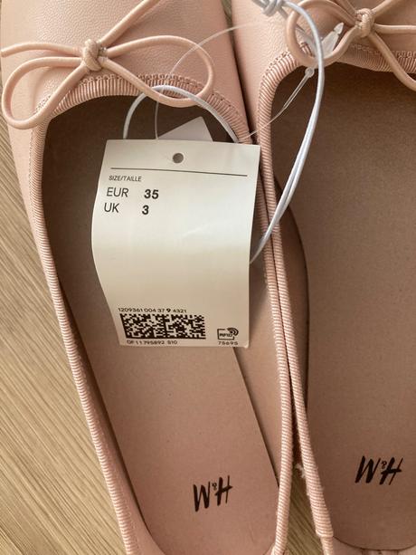 Nové balerínky, h&m,35