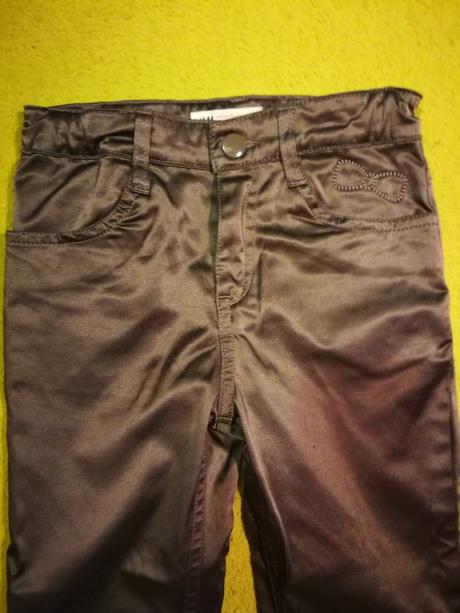 Lesklé nohavice 3-4 r, h&m,110