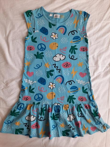 Šaty modré, bonprix,140