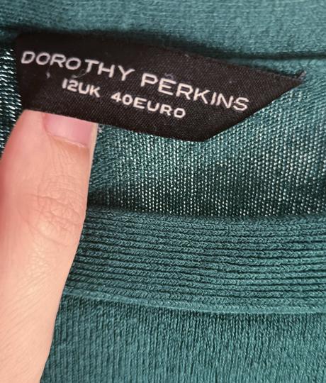 Dlhý tmavozelený sveter, dorothy perkins,l